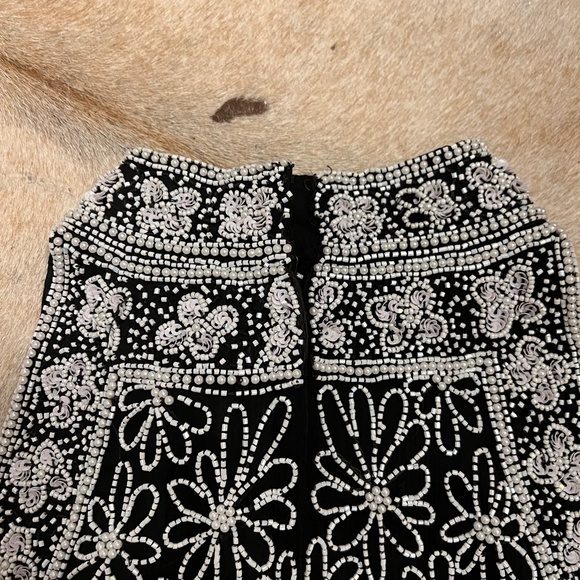 Vintage 90s Beaded Embellished Silk Sleeveless Halter Evening Top NWT - Picture 10 of 13